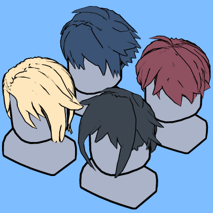 Anime Hair Pack 1