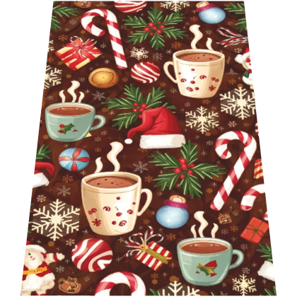 Christmas Pattern Brown Cape