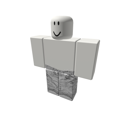White baggy cargos