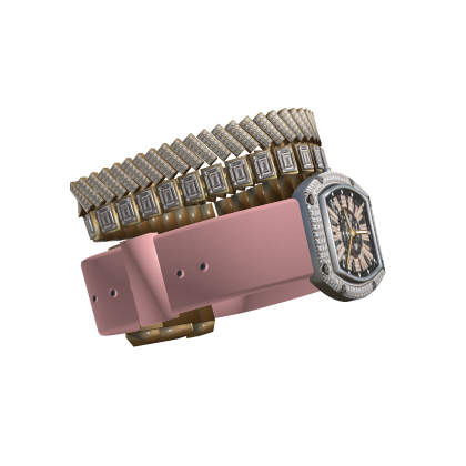 Pink RM & Diamond Stack Wrist