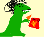 dino eats doritos