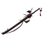 [HGBTF8] Butterfly Katana - Black Red Spider Lily