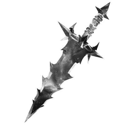 Silver Galaxy Demon Knight Sword