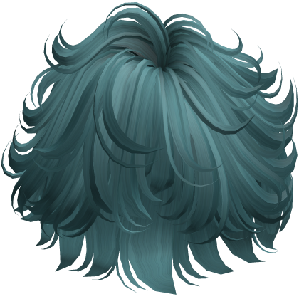 Messy Anime Styled Boy Hair (Dark Teal) Roblox item