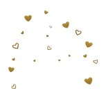 Golden Heart Confetti