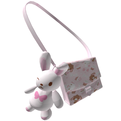 Cute Sugar Bunny Bag - White Pastel Pink thumbnail