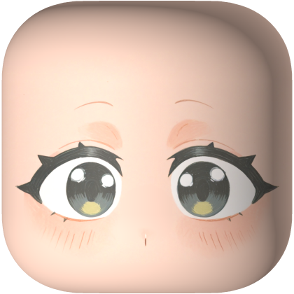 Cute Sparkle Eyes Face – Light Roblox item