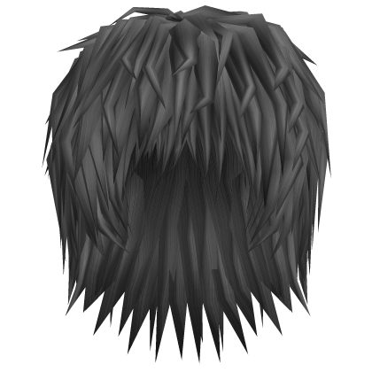 realistic spikey messy emo silver gray hair