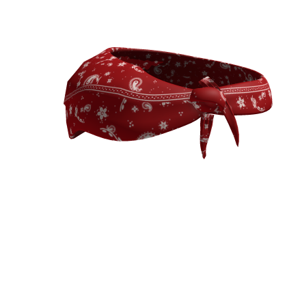 Red Side Tied Bandana