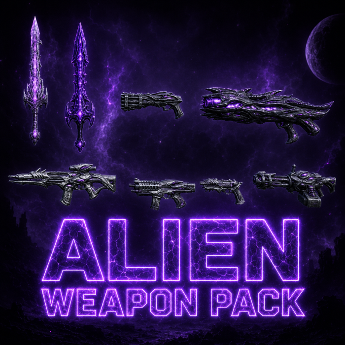 Alien Weapon Pack preview 1