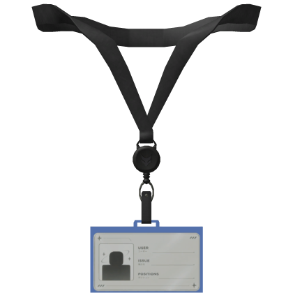 Office Siren Lanyard / ID Card Blue 1.0