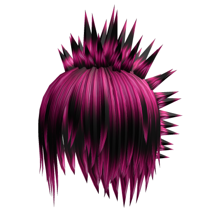 Scene pink layered messy liberty spike Mohawk  Roblox item
