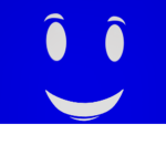 Blue winningsmiler