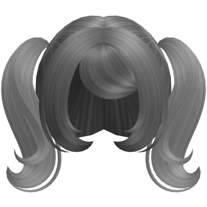 Cute Dolly Curly Pigtails (Gray)