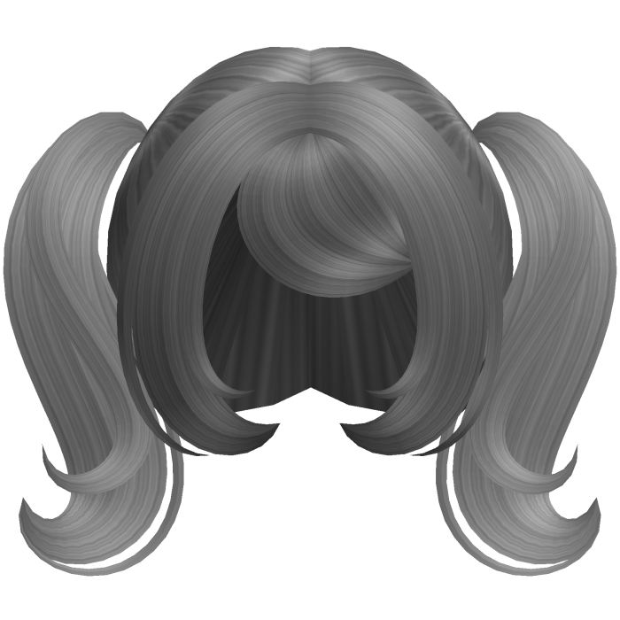 Cute Dolly Curly Pigtails (Gray)