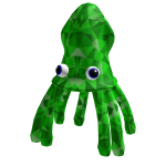 Green Sparkle Squid