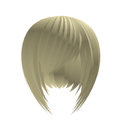 short bob w/ side bangs in pastel yellow  Roblox item
