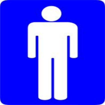 boys bathroom sign Roblox decal