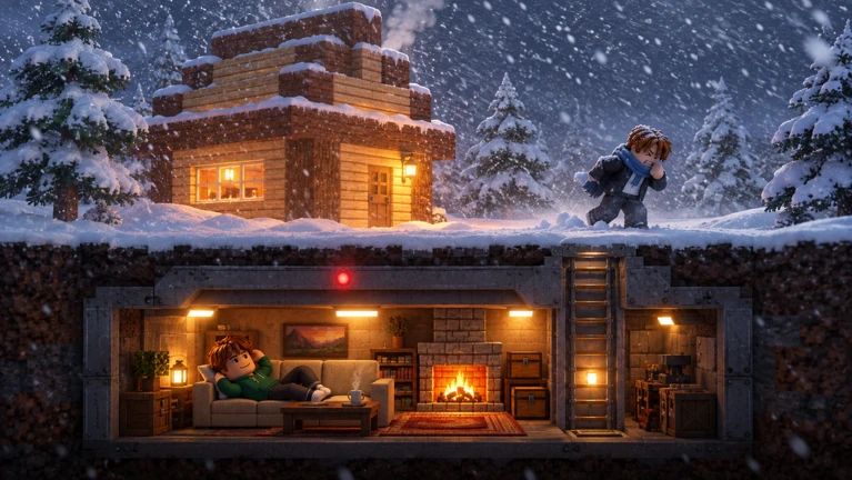 How Voxel Winter Survival works: Voxel Winter Survival screenshot