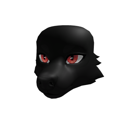 V1 Black Wolf Head Roblox item