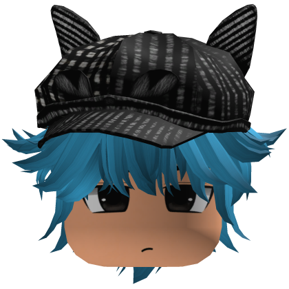Messy Fluffy Emo Y2K Boy Hair VKAI blue CAT