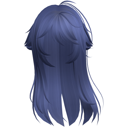 Blue Shy Moe Cat Girl Windy Whispy Hair