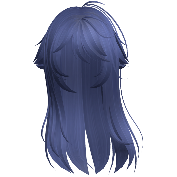 Blue Shy Moe Cat Girl Windy Whispy Hair