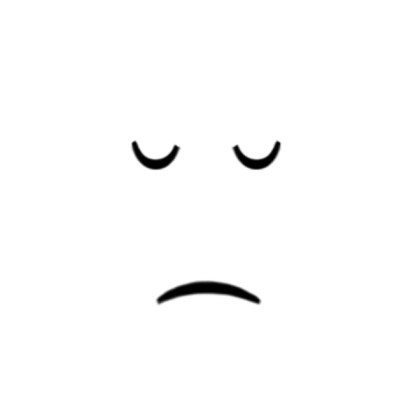 Closed-Eyes Frown Roblox decal