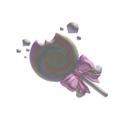 yummy little cutesy rainbow lolipop pink bow  Roblox item