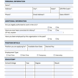 the application!