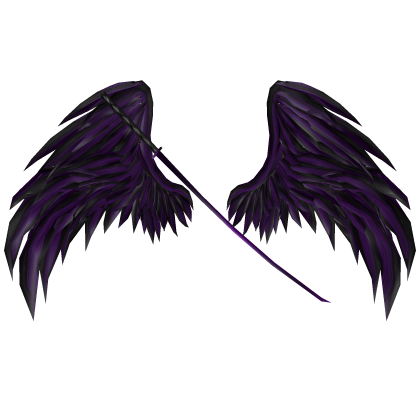 Black and Purple Angel Wings & Katana Roblox item