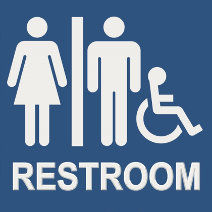 Washroom sign Roblox decal