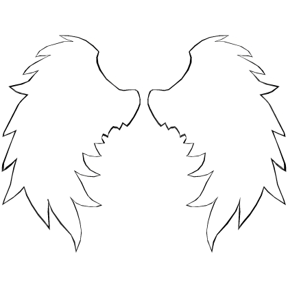 GLOWING Cartoony Angel Wings Roblox item