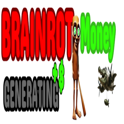 Brainrot money generating BANNER Roblox decal