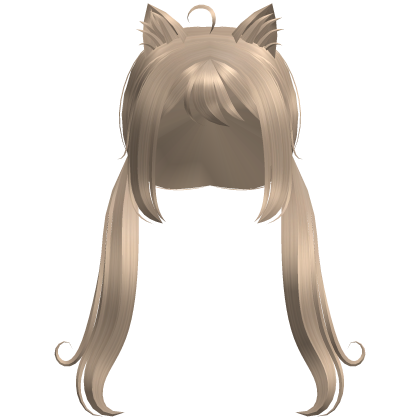 Anime Cutesy Kitty Girl Hair In Blonde Roblox item