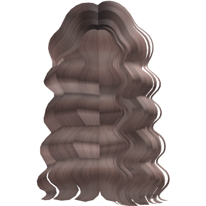 Long Side Parted Super Curly Milk Tea Hair Roblox item