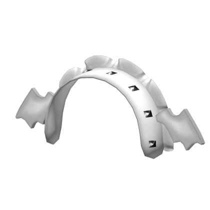 white emo vkei spiky bat headband