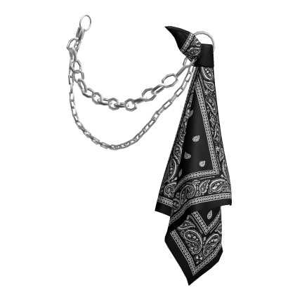 Bandana Waist Chain in Black thumbnail