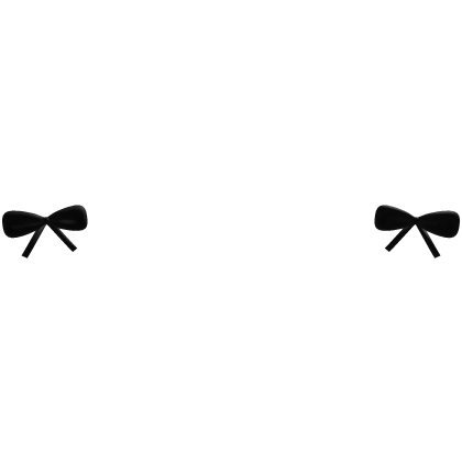 cute black bow addon (for horns )