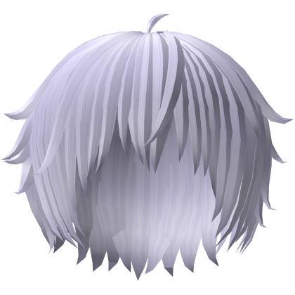 purple wispy messy emo boy hair Roblox item