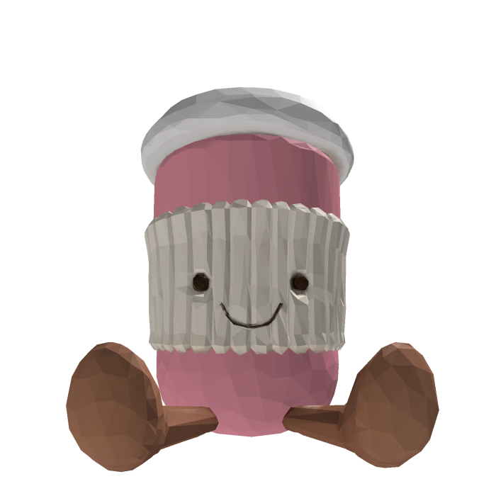 Pink Jellycat Coffee