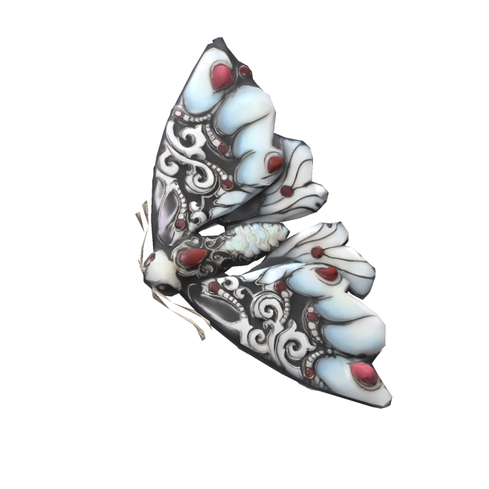 [ELEGANT] Frost Jewel Moth Hairclip