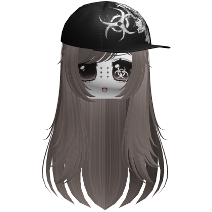 Moe Scene Light Brown Wispy Hair /w Emo Cap
