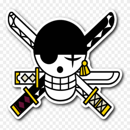 91-914411_zoros-jolly-roger-sticker-zoro-one-piece Roblox decal