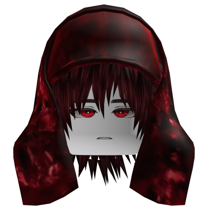 Red Cap With Red Scarf,Red Vkei Hair,Red Eye Roblox item