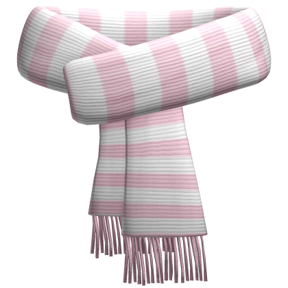 Pink Striped Scarf