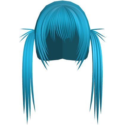 vkei scene emo spiky doll pigtails blue Roblox item