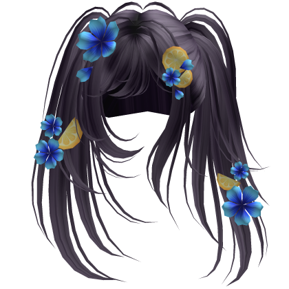 Purple Tropical Blossom Hair