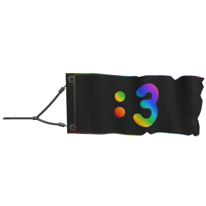 [Waist] :3 Rainbow Tow Banner