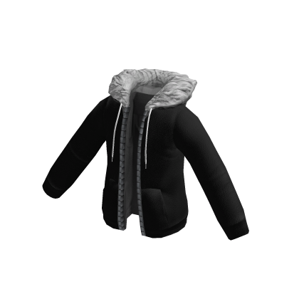 Fur Hoodie Black Roblox